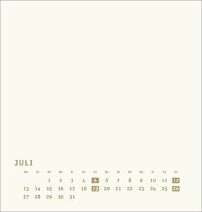 Premium-Bastelkalender gold mittel 2026