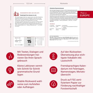 Englisch Sprachkalender 2026 - Englisch lernen leicht gemacht - Tagesabreißkalender