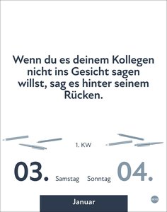 Die besten Sprüche für lange Bürotage Tagesabreißkalender 2026