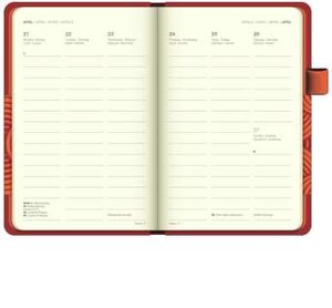 Rust 2025 - Diary - Buchkalender - Taschenkalender - 9x14