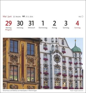 Bayern Sehnsuchtskalender 2023. Eine Rundreise durch ländliche Idylle. 53 Postkarten in einem kleinen Kalender zum Aufstellen oder Aufhängen. Postkarten-Kalender Bayern.