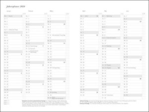 Diario Wochen-Kalenderbuch A5, schwarz 2023