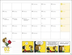 Peanuts Monatsplaner 2024. Praktischer Wandplaner mit den bekannten Peanuts-Comics. Kultiger Wandkalender zum Eintragen. Terminkalender mit lustigen Bildergeschichten.