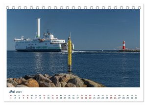 Warnemünde an der Ostsee (Tischkalender 2024 DIN A5 quer), CALVENDO Monatskalender