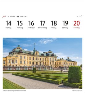 Schweden Sehnsuchtskalender 2025 - Wochenkalender mit 53 Postkarten