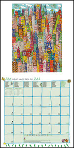 James Rizzi 2023 - Wand-Kalender - Broschüren-Kalender - 30x30 - 30x60 geöffnet - Kunst-Kalender
