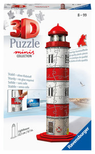 Ravensburger 3D Puzzle 11273 - Mini Leuchtturm - 54 Teile - ab 8 Jahren