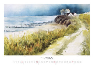 Aquarelle 2022 - Bild-Kalender 48,5x34 cm - Kunst - Malerei - Wand-Kalender - Alpha Edition