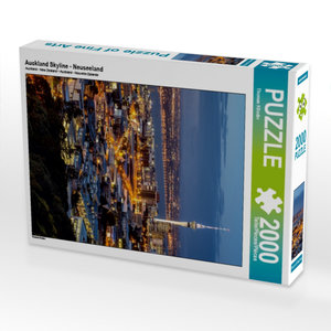 CALVENDO Puzzle Auckland Skyline - Neuseeland 2000 Teile Puzzle hoch