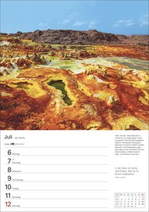 Naturschätze Afrikas Wochenplaner 2026