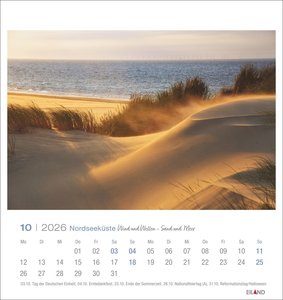 Nordseeküste Postkartenkalender 2026