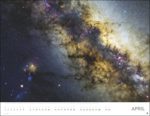 Das Universum Posterkalender 2024. Fotokalender mit Spiralgalaxien und Nachbarplaneten. Wand-Kalender 2024 Posterformat mit Fotos unter anderem vom Hubble-Weltraumteleskop.