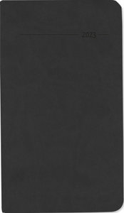 Taschenkalender Tucson schwarz 2023 - Büro-Kalender 9x15,6 cm - 1 Woche 2 Seiten - 128 Seiten - mit weichem Tucson-Einband - Alpha Edition