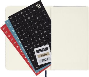 Moleskine 12 Monate Wochen Notizkalender 2024, Pocket/A6, Saphir