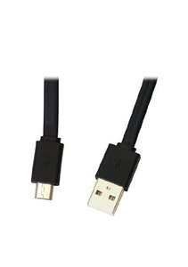 USB CABLE, Ladekabel 3m für PS4 (USB/Micro USB), schwarz