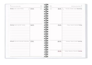 Collegetimer Hakuna Matata 2023/2024 - Schüler-Kalender A5 (15x21 cm) - Ringbindung - Weekly - 224 Seiten - Terminplaner - Alpha Edition