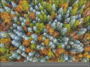Feuer Wasser Erde Luft - Edition Alexander von Humboldt 2024. Die vier Elemente repräsentiert durch atemberaubende Landschaften in einem XXL-Wandkalender. Fotokalender 2024, Format 78 x 58 cm.