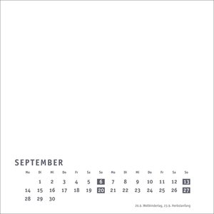 Premium-Bastelkalender weiß klein 2026