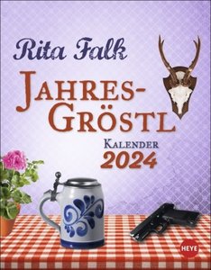 Rita Falk Jahres-Gröstl Tagesabreißkalender 2024. Abreiß-Kalender für alle Eberhofer-Fans. Tischkalender 2024 mit lustigen Zitaten und Rezepten aus der Krimiserie. Auch zum Aufhängen.
