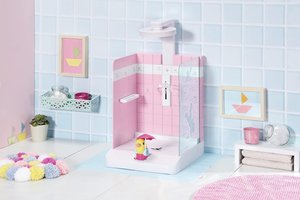 Zapf Creation® 830604 - BABY born Bath Walk in Shower, Puppendusche mit echtem Wasser
