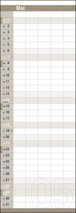 Allround-Familienplaner Vertical 2023. Praktischer Wandplaner mit 5 Spalten. Großer Familien-Wandkalender mit Schulferien und 3-Monats-Ausblick. Terminkalender 2023