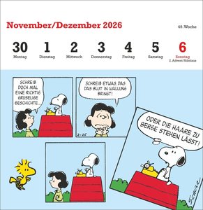 Peanuts Premium-Postkartenkalender 2026