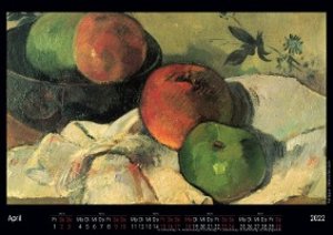 Werke von Paul Gauguin 2022 - Black Edition - Timokrates Kalender, Wandkalender, Bildkalender - DIN A4 (ca. 30 x 21 cm)