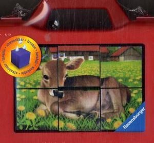 Ravensburger 07408 - Heimische Tiere, 6 Teile Würfelpuzzle