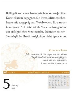 Löwe Sternzeichenkalender 2023: Tagesabreißkalender. Mini-Tischkalender 2023 mit täglichem Horoskop. Kleiner Kalender mit täglichem Blick in die Sterne.