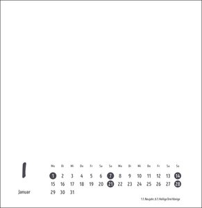 Bastelkalender 2024 weiß groß. Blanko-Kalender zum Basteln mit extra Titelblatt für eine persönliche Gestaltung. Foto- und Bastelkalender 2024. Format 32 x 33 cm.