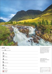 Schottland Wochenplaner 2025 - 53 Blatt mit Zitaten und Wochenchronik
