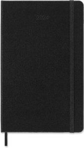 Moleskine 12 Monate Wochen Notizkalender 2024, Large/A5, Schwarz