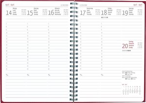 Wochenplaner Nature Line Flower 2025 - Taschen-Kalender A5 - 1 Woche 2 Seiten - Ringbindung - 128 Seiten - Umwelt-Kalender - mit Hardcover - Alpha Edition