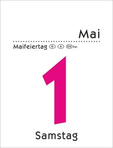 Tagesabreißkalender klein 2026