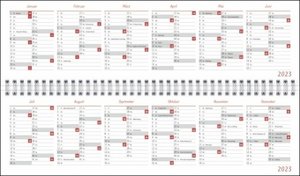 Helme Heine Wochenquerplaner 2023. Praktischer Tischquerkalender mit Spiralbindung. Liebevoll illustrierter Tisch-Kalender mit Helme Heine und seinen Freunden