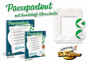Schipper 605330836 - Malen nach Zahlen, Passepartout-Set, 40x50cm