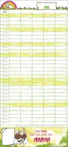 times&more Schutzengel Familienplaner 2024. Kalender mit 5 Spalten - praktischer Familienplaner für die Wand mit süßen Schutzengeln als Blickfang. Familienkalender 2024.