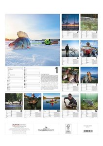 Der große Angelkalender 2023 - Bildkalender A3 (29,7x42 cm) - mit vielen Zusatzinformationen aus der Anglerwelt und Platz für Notizen - Wandkalender