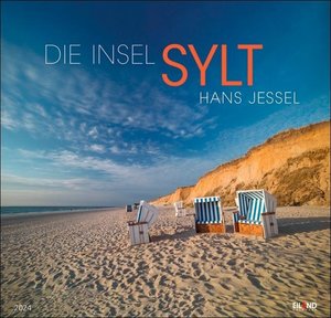 Die Insel Sylt Kalender 2024 von Hans Jessel. Wandkalender XL mit den schönsten Fotos des bekannten Inselfotografen. Großer Wandkalender mit traumhaften Landschaftsfotos.