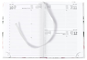 Buchkalender Style Roses 2025 - Büro-Kalender A5 - Cheftimer - 1 Tag 1 Seite - 352 Seiten - Rose - Alpha Edition
