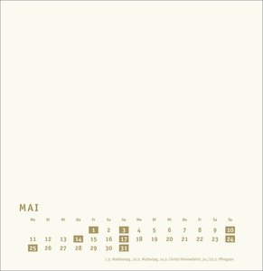 Premium-Bastelkalender gold groß 2026