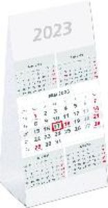5-Monats-Aufstellkalender 2023 - 10,5x21 cm - 5 Monate auf 1 Seite - mit Kopftafel und Datumsschieber - Mehrmonatskalender - 982-0000