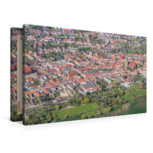 Premium Textil-Leinwand 90 cm x 60 cm quer Stadtzentrum Jüterbog (Luftbild)