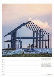Industriekultur Wochenplaner 2023. Architektur-Kalender mit 53 eindrucksvollen Fotos von historischen Industriebauten. Wandkalender 2023 zum Eintragen und Planen.