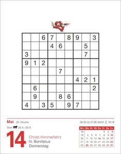 Sudoku Tagesabreißkalender 2026