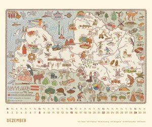 Alle Welt 2025 – Landkarten-Kalender von DUMONT– Kinder-Kalender –Querformat 60 x 50 cm
