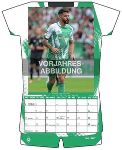 Werder Bremen 2024 - Trikotkalender - Fan-Kalender - Fußball-Kalender - 34,1x42 - Sport
