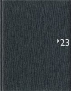 Wochenbuch anthrazit 2023 - Bürokalender 21x26,5 cm - 1 Woche auf 2 Seiten - mit Registerschnitt und Fadensiegelung - Notizbuch - 739-2621