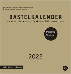 Bastelkalender gold groß 2022