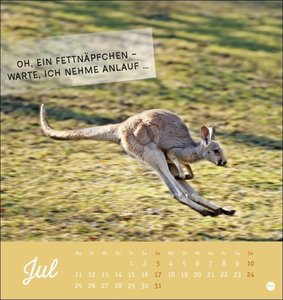 Tierisch gut drauf Postkartenkalender 2022